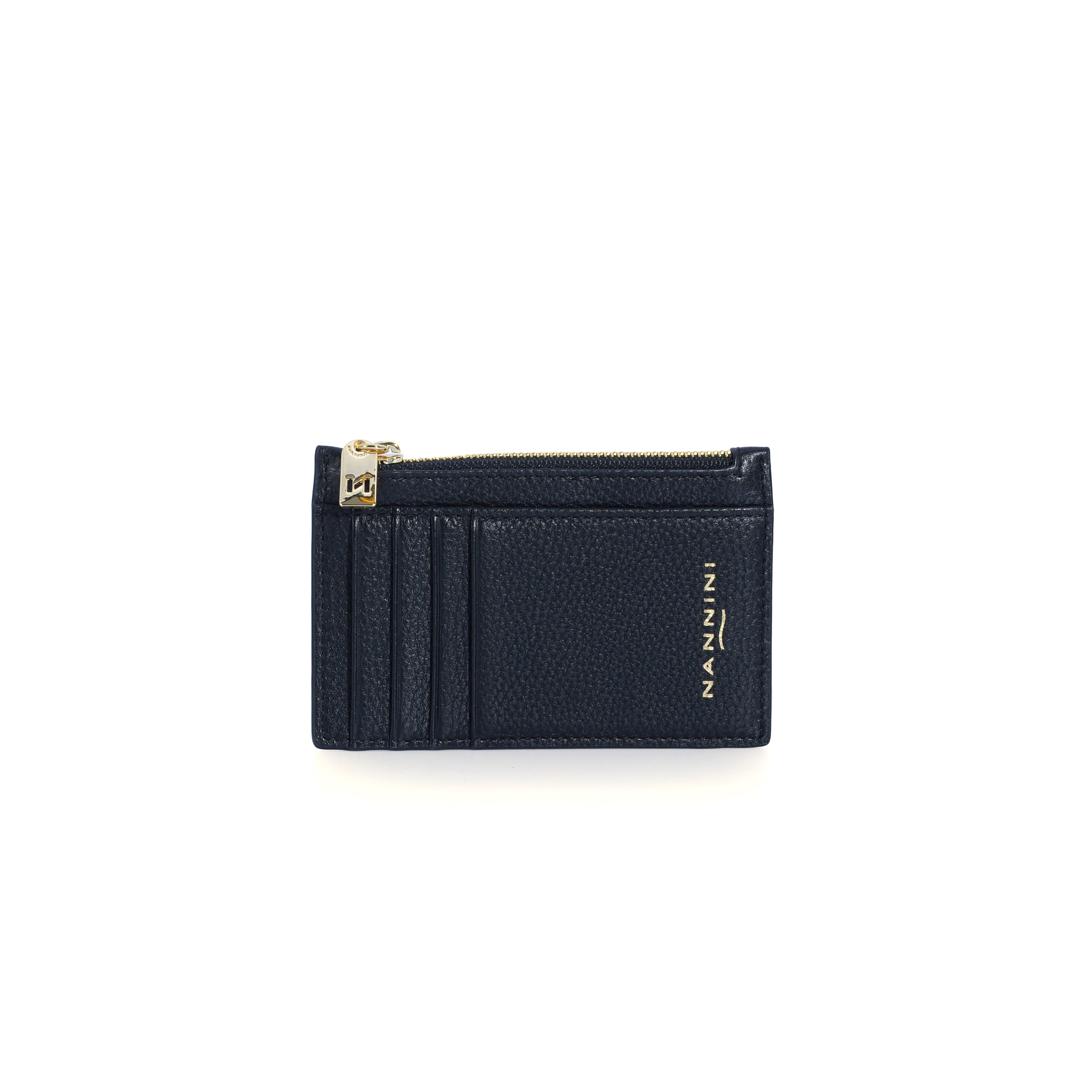 Portacarte con zip in pelle Wallis-X