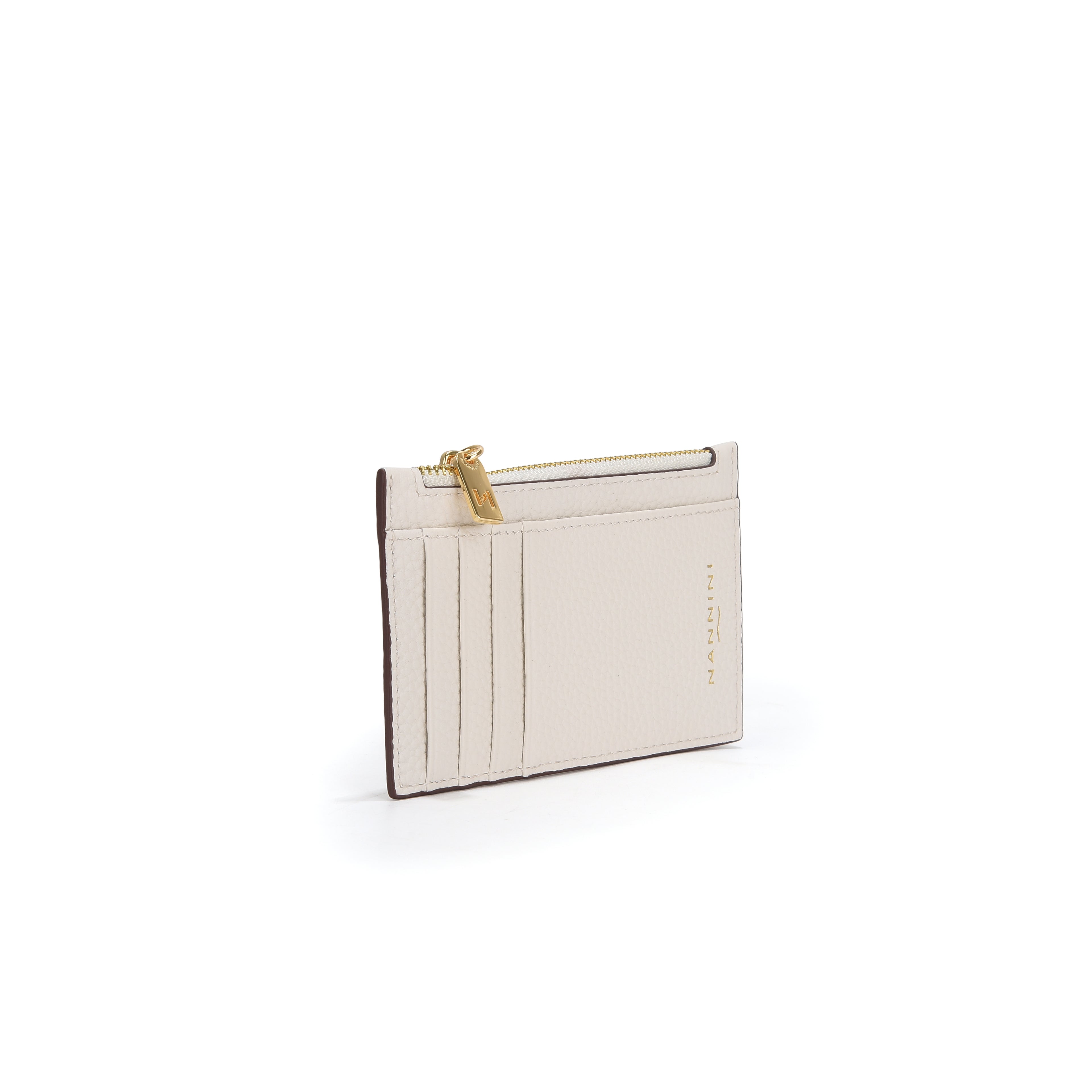 Portacarte con zip in pelle Wallis-X