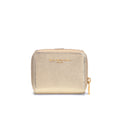 Portafogli in pelle piccolo con clip e zip Wallis