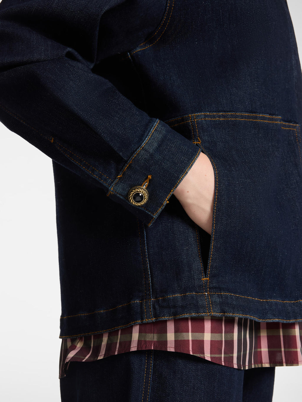 Giacca destrutturata in denim