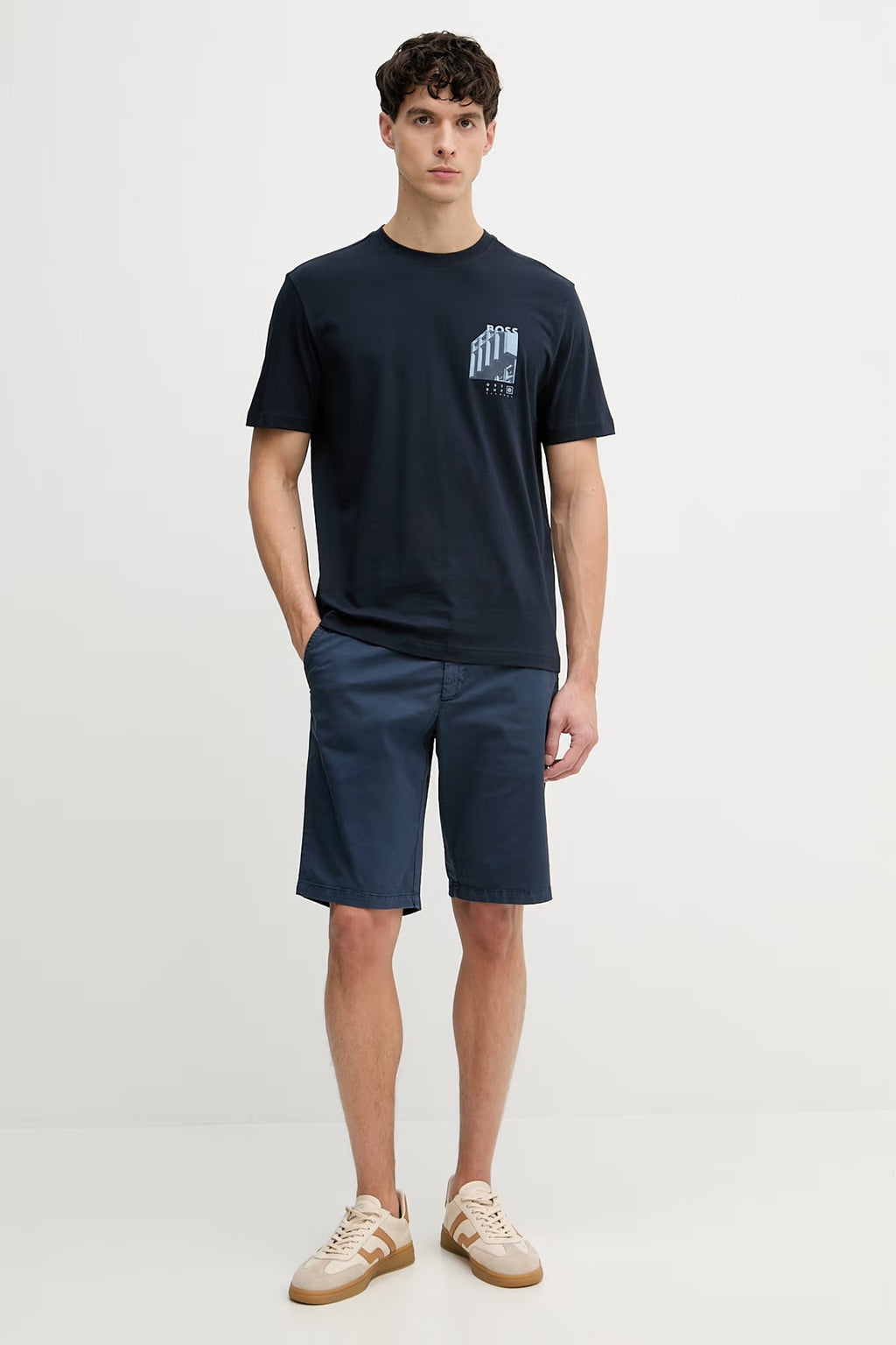Bermuda Aviator slim fit in gabardina
