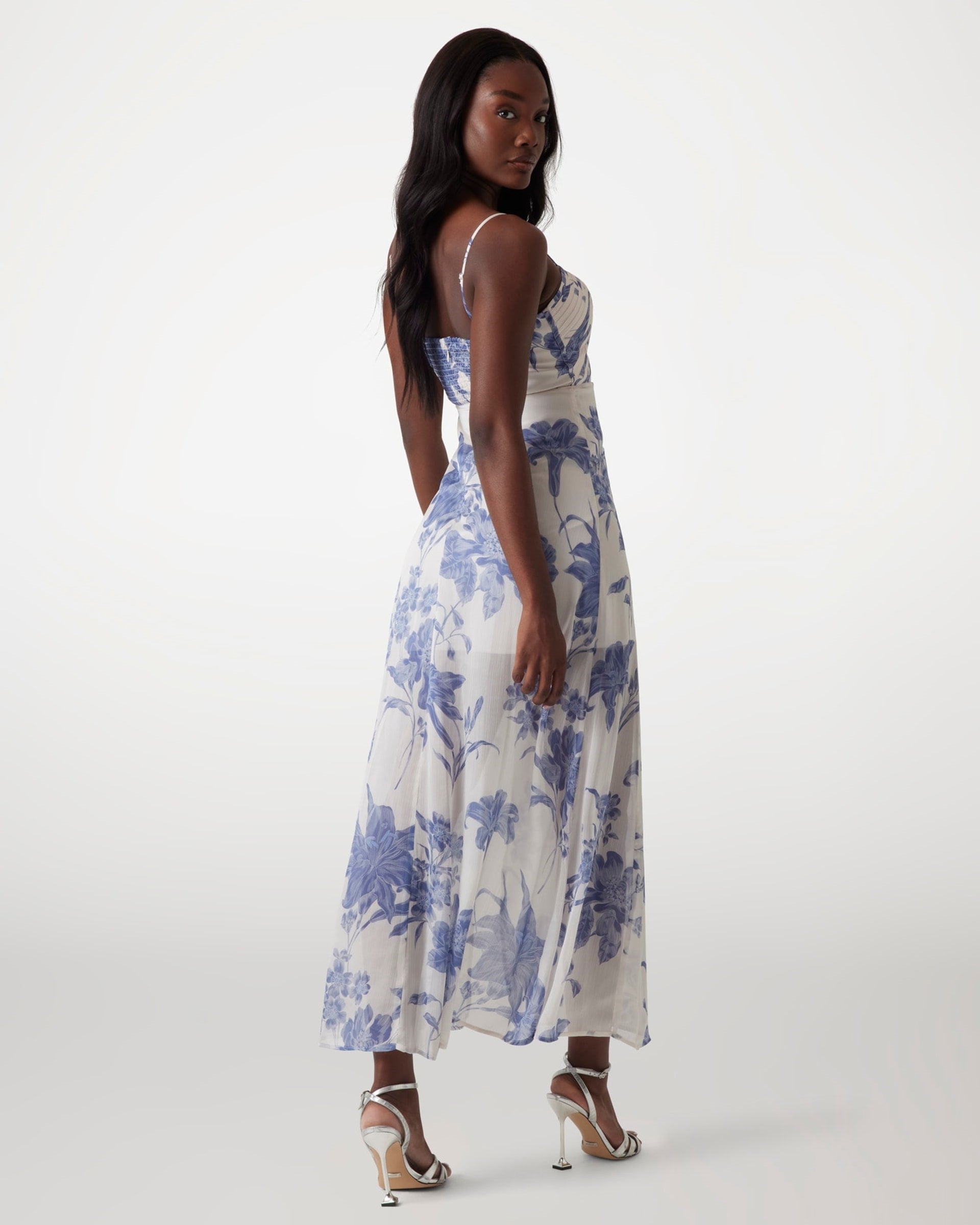 Maxi abito in chiffon