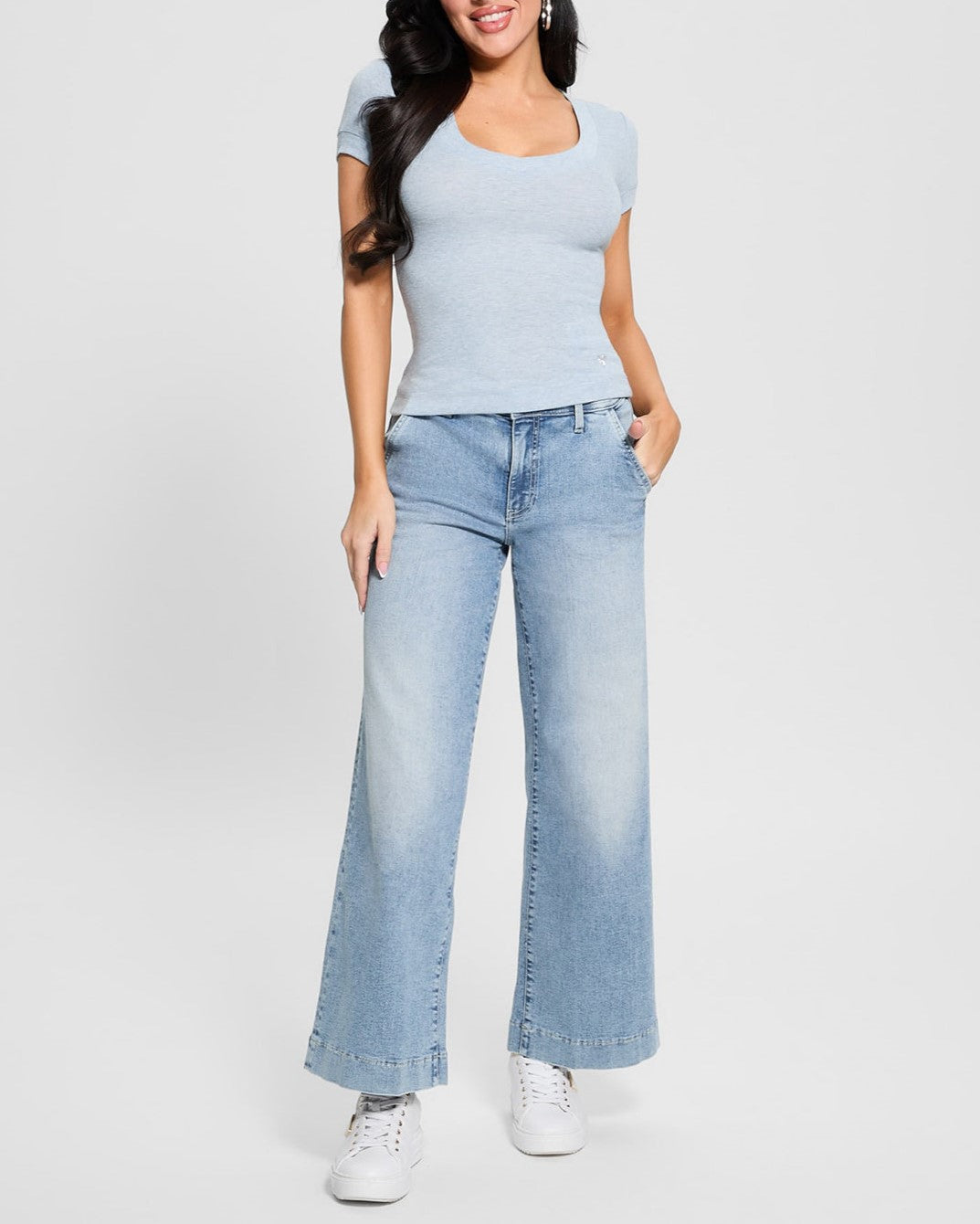 Jeans wide leg crop Zoya
