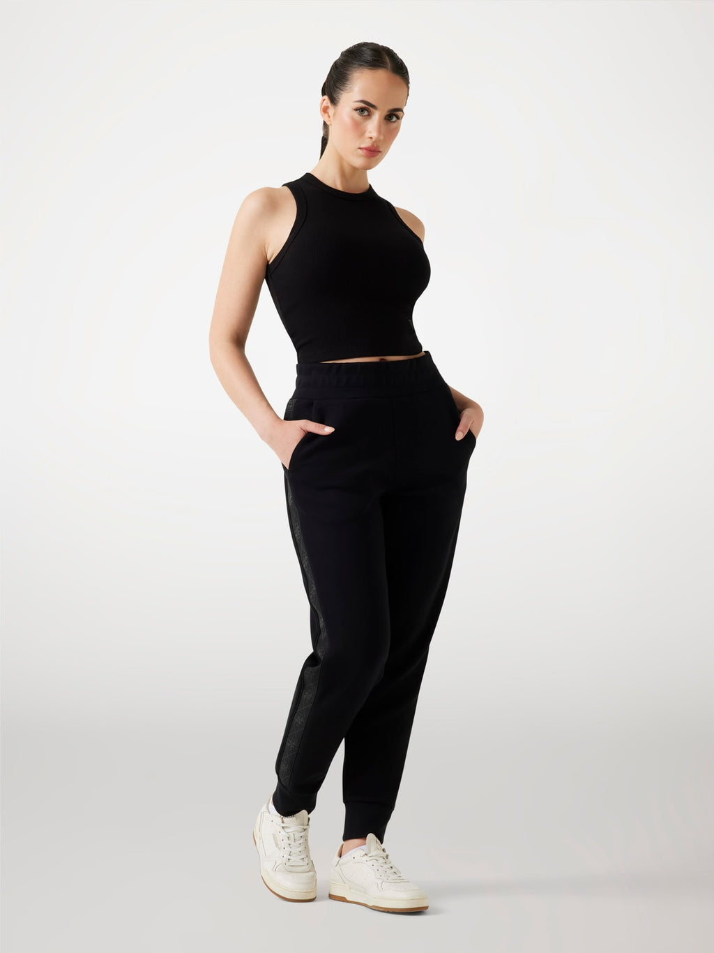 Joggers scuba banda logata