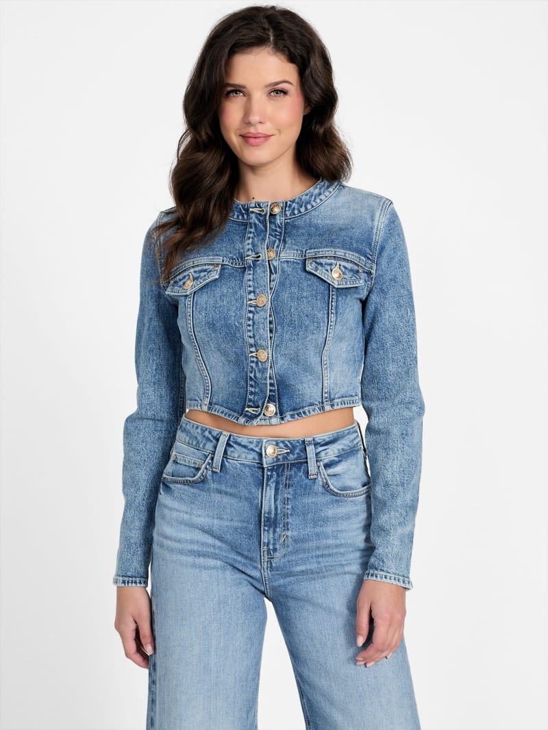 Giacca in jeans crop Gemma