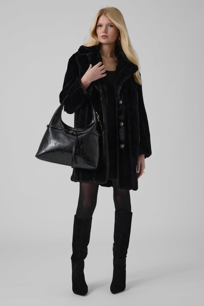Cappotto in pelliccia sintetica