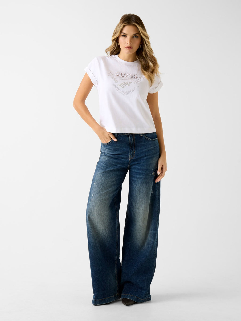 T-shirt con strass