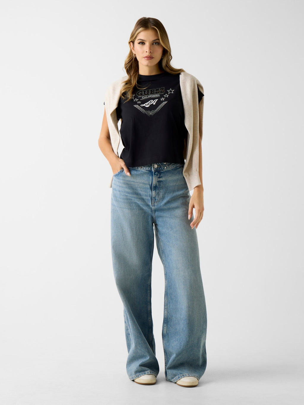 T-shirt con strass