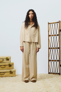 Camicia Fatigue cropped in tencell