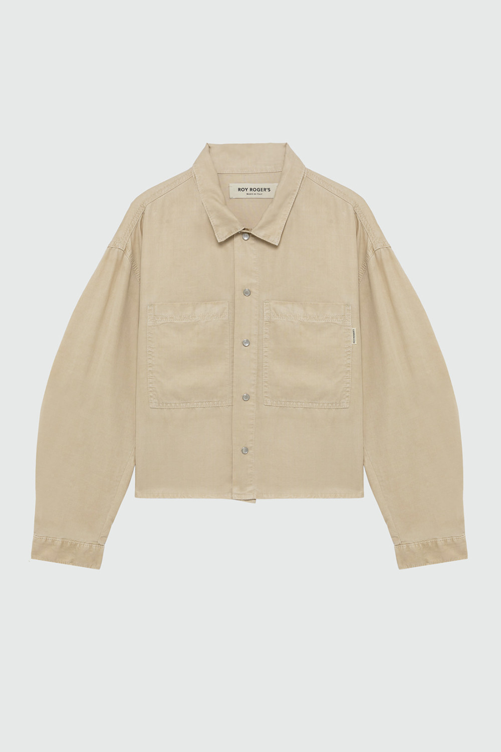 Camicia Fatigue cropped in tencell