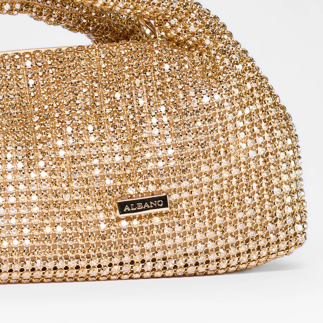 Pochette con manici e strass
