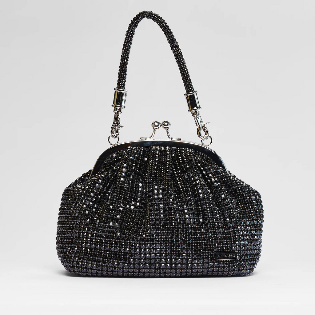 Pochette chiusura a scatto con sfere