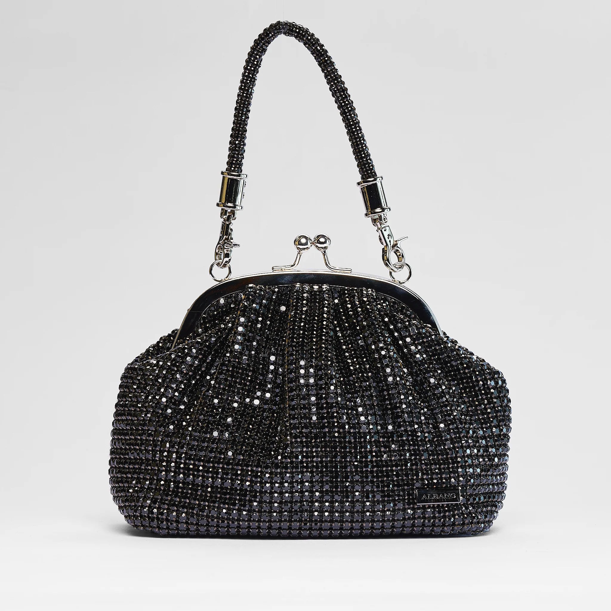 Pochette chiusura a scatto con sfere