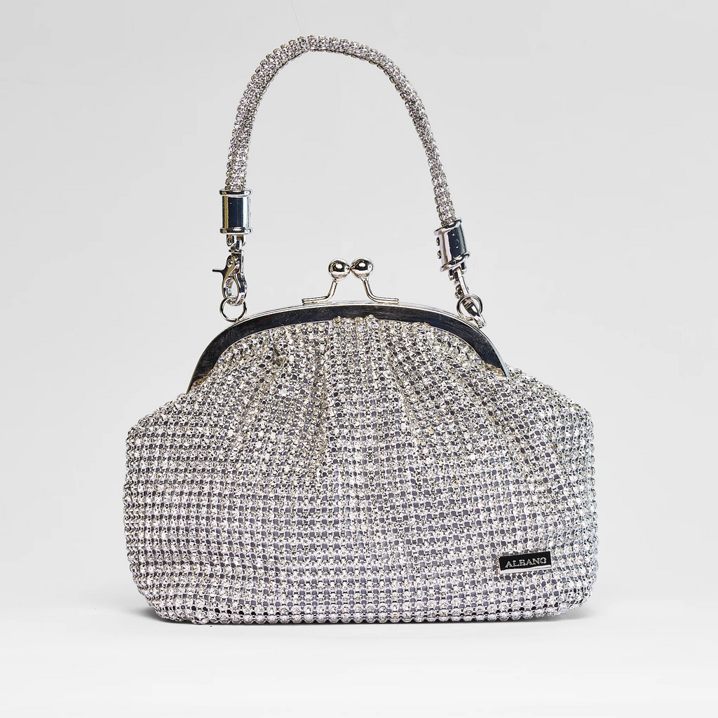 Pochette chiusura a scatto con sfere