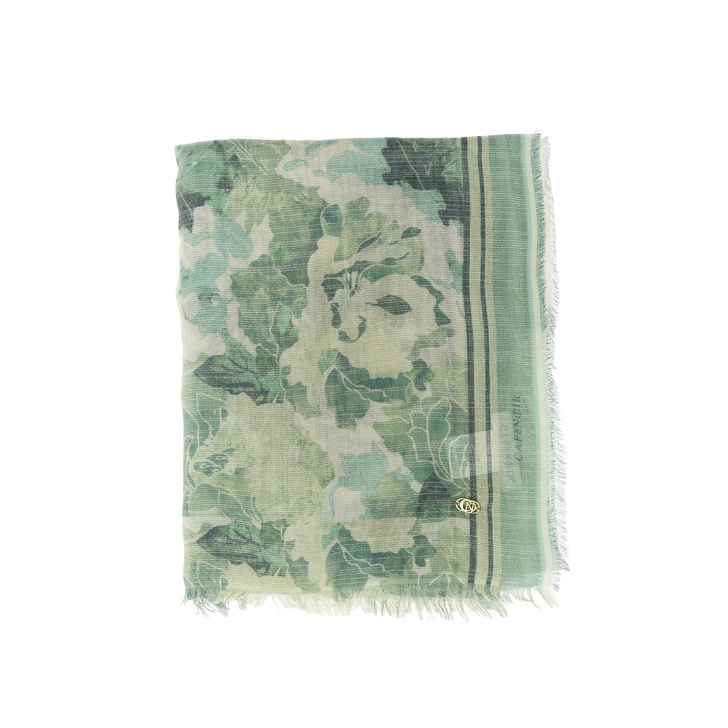 Sciarpa con lurex stampata