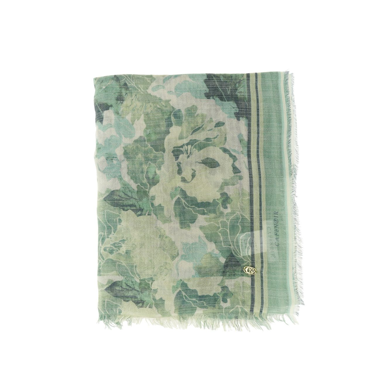 Sciarpa con lurex stampata
