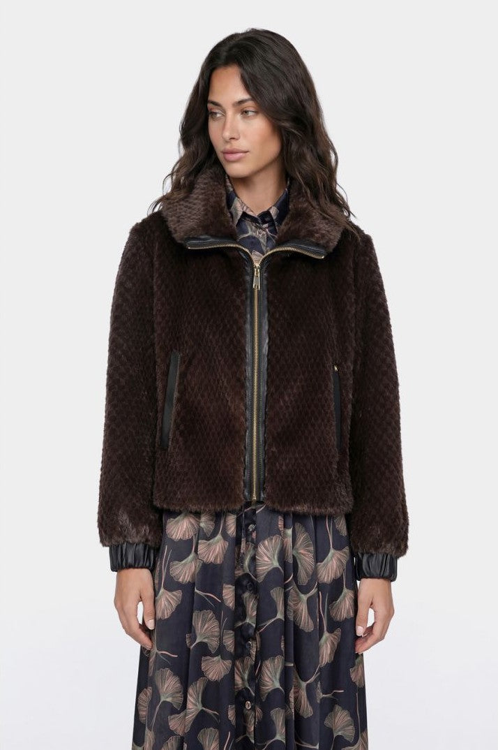 Bomber in pelliccia faux