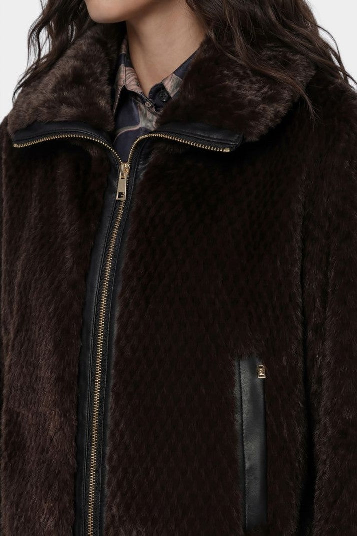 Bomber in pelliccia faux