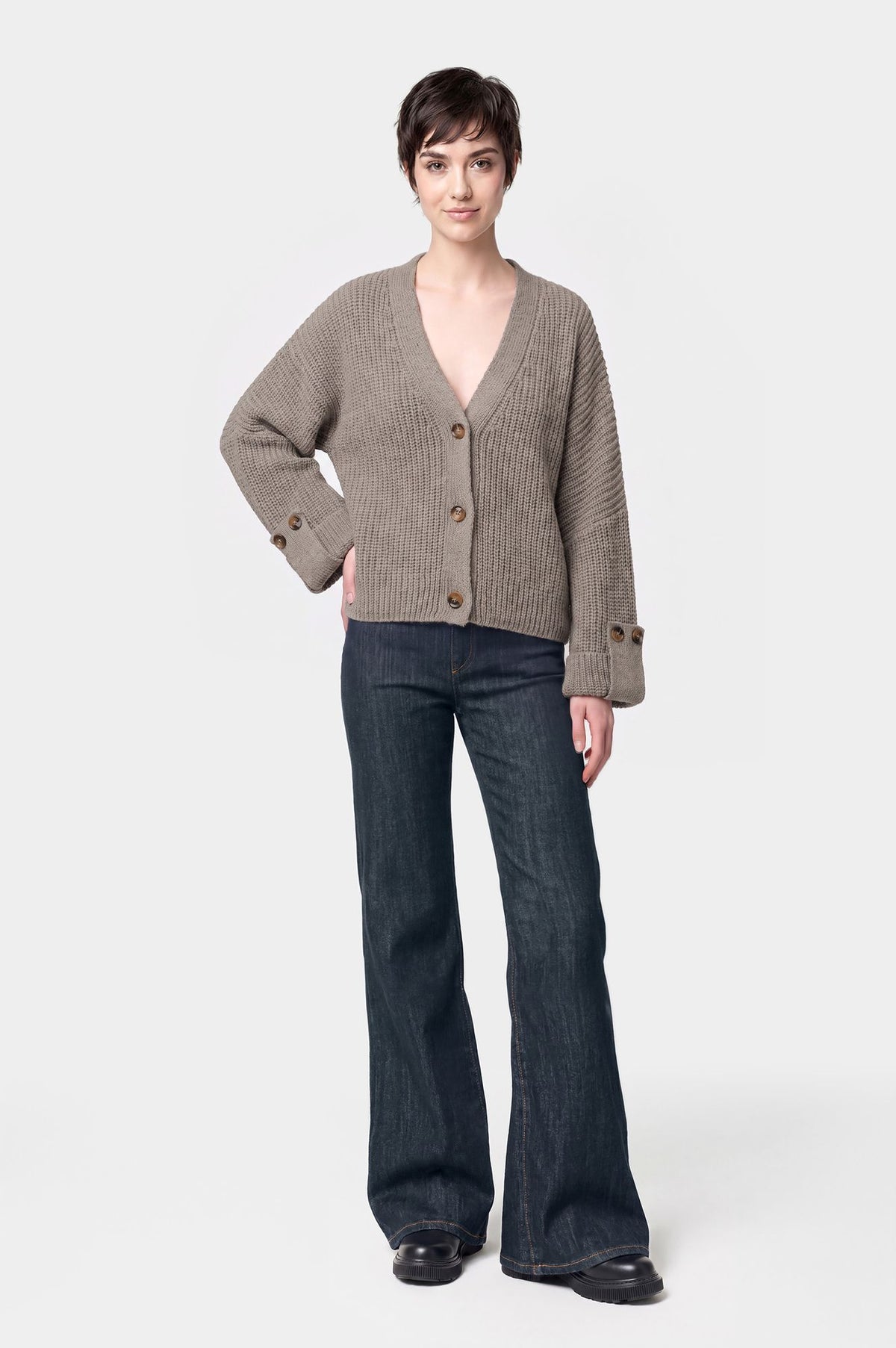 Pantalone in denim gamba dritta
