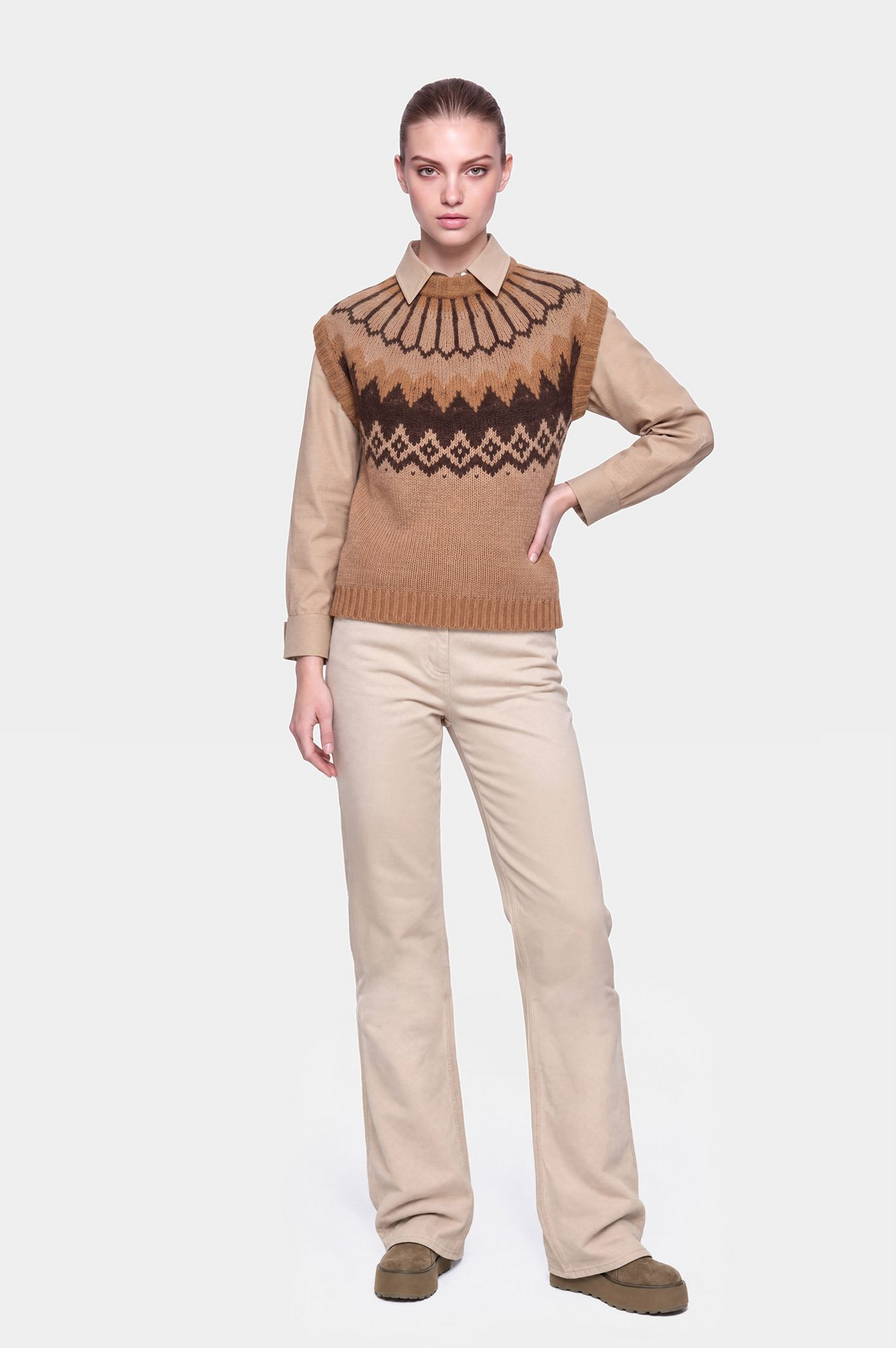 Gilet con motivo norvegese