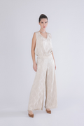 Pantalone damascato