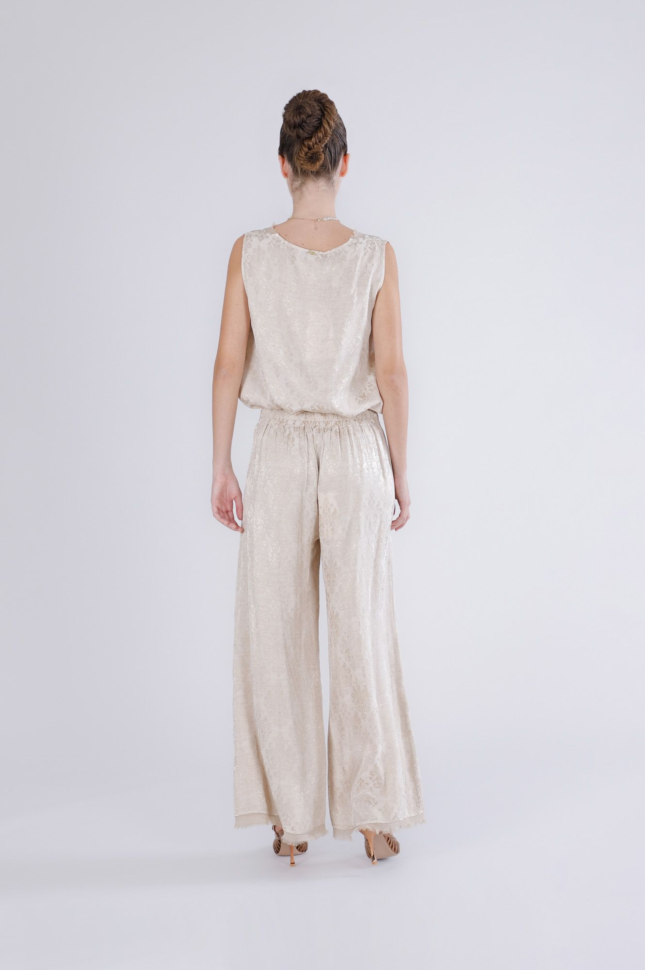 Pantalone damascato