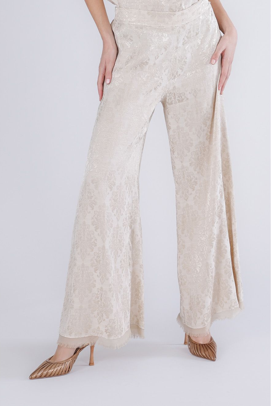 Pantalone damascato