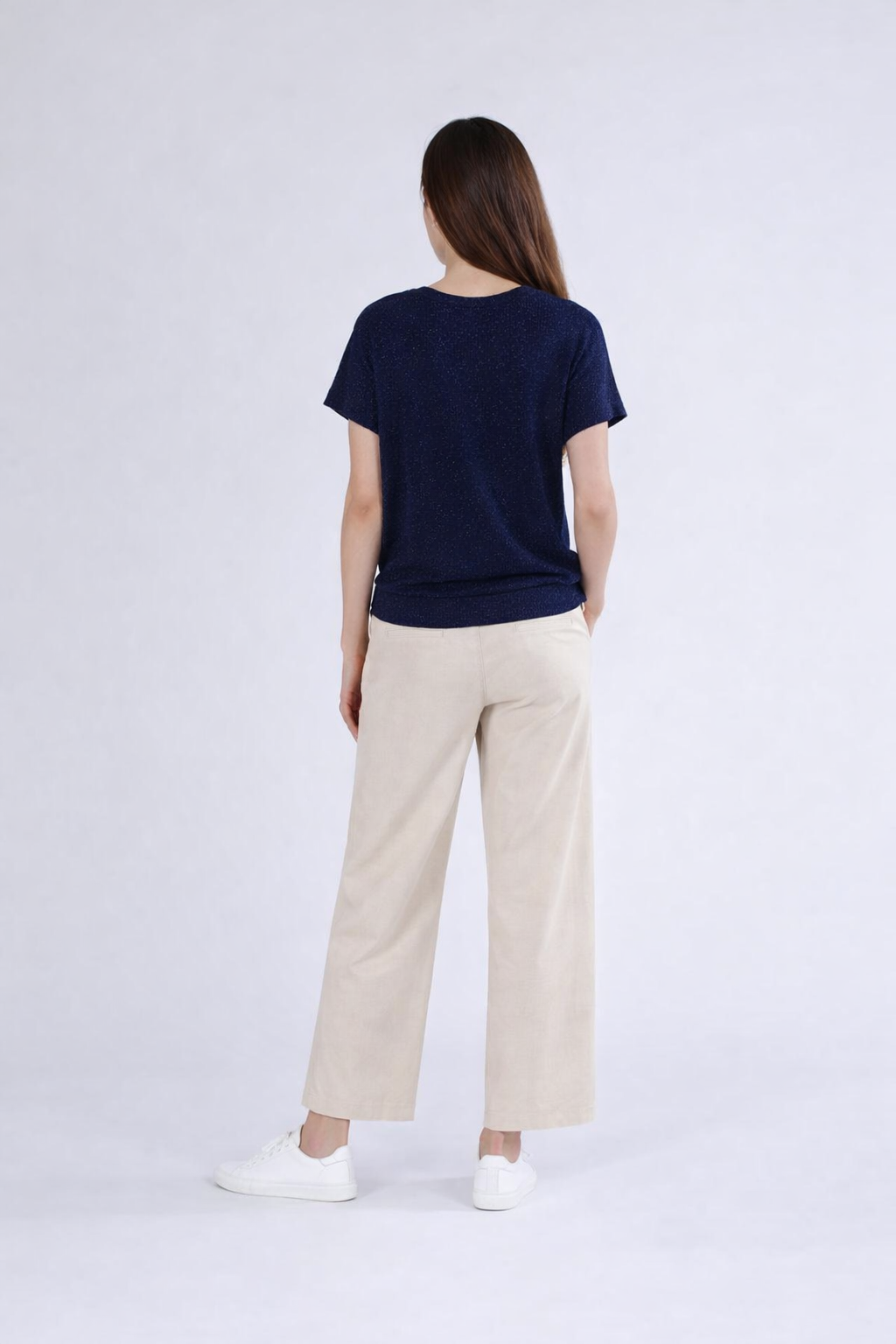 Maglia maniche ad aletta filato lurex
