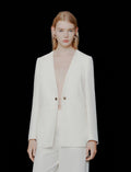 Blazer senza collo in envers satin Mlteffige