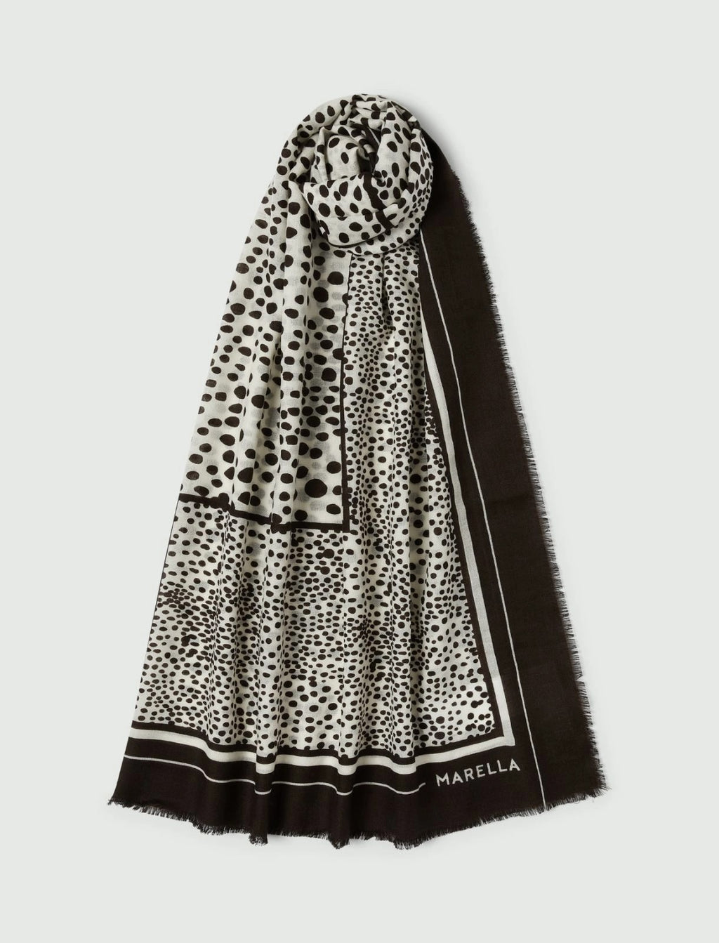 Scialle in lana con fantasia animalier Mlaerba