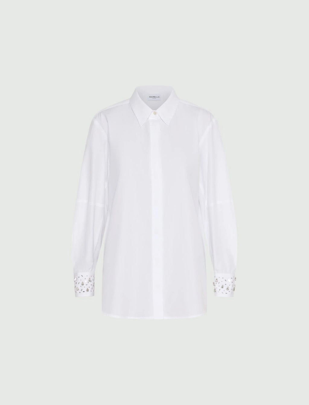 Camicia in cotone con cristalli Mlsteso