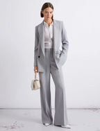 Pantalone dritto in tela stretch malfilé Mllgiunchi