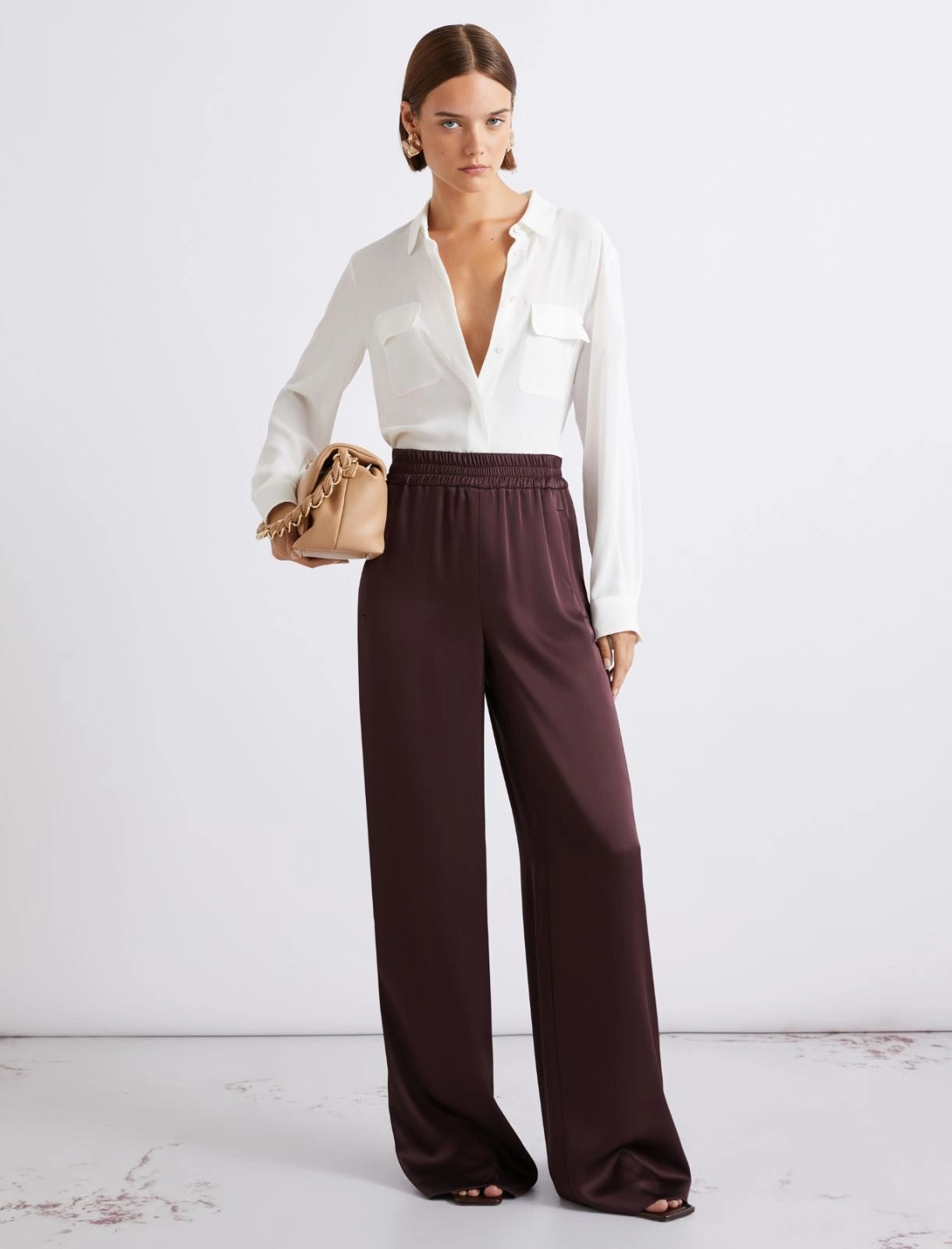 Camicia in crêpe di misto seta Mllfebe