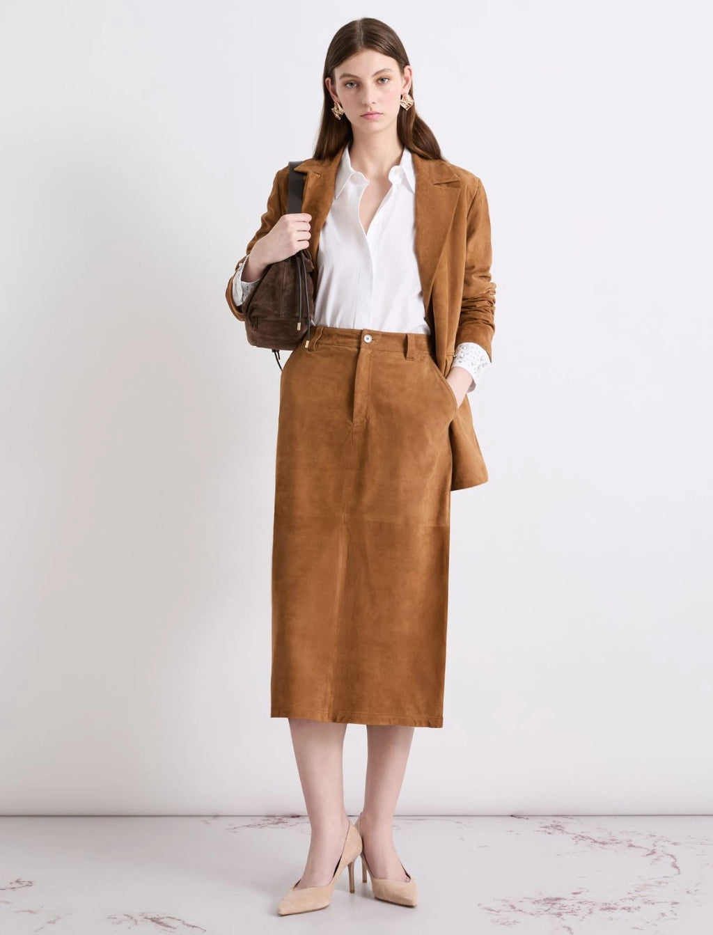 Camicia in cotone con cristalli Mlsteso