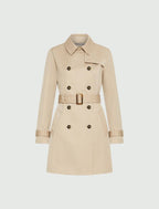 Trench doppiopetto in cotone tecnico Mllzuppa