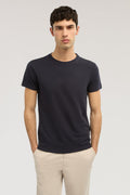 T-shirt slim fit in jersey stretch con ricamo