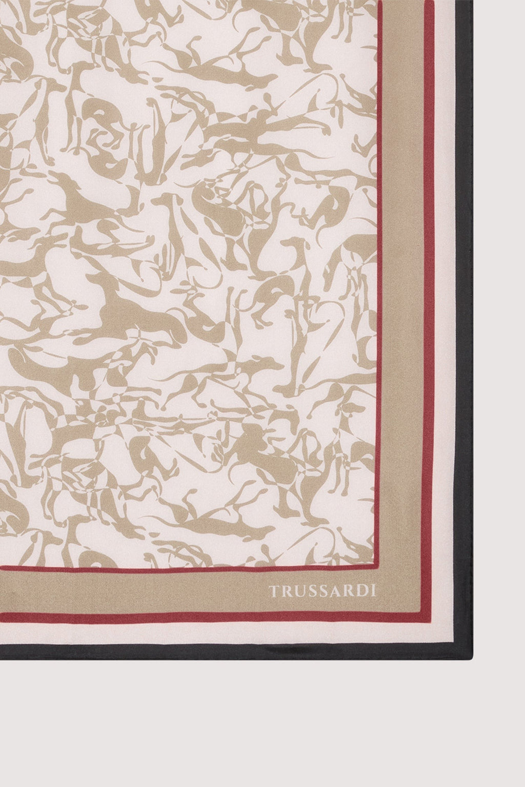 Foulard con stampa in pura seta