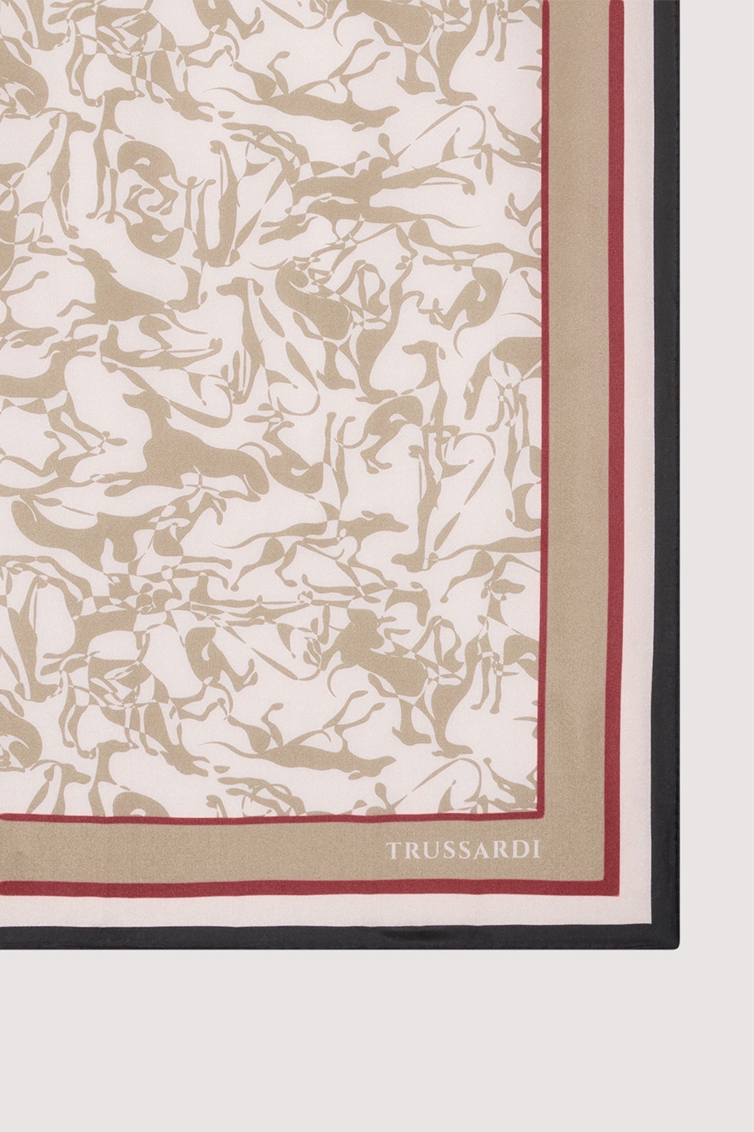 Foulard con stampa in pura seta