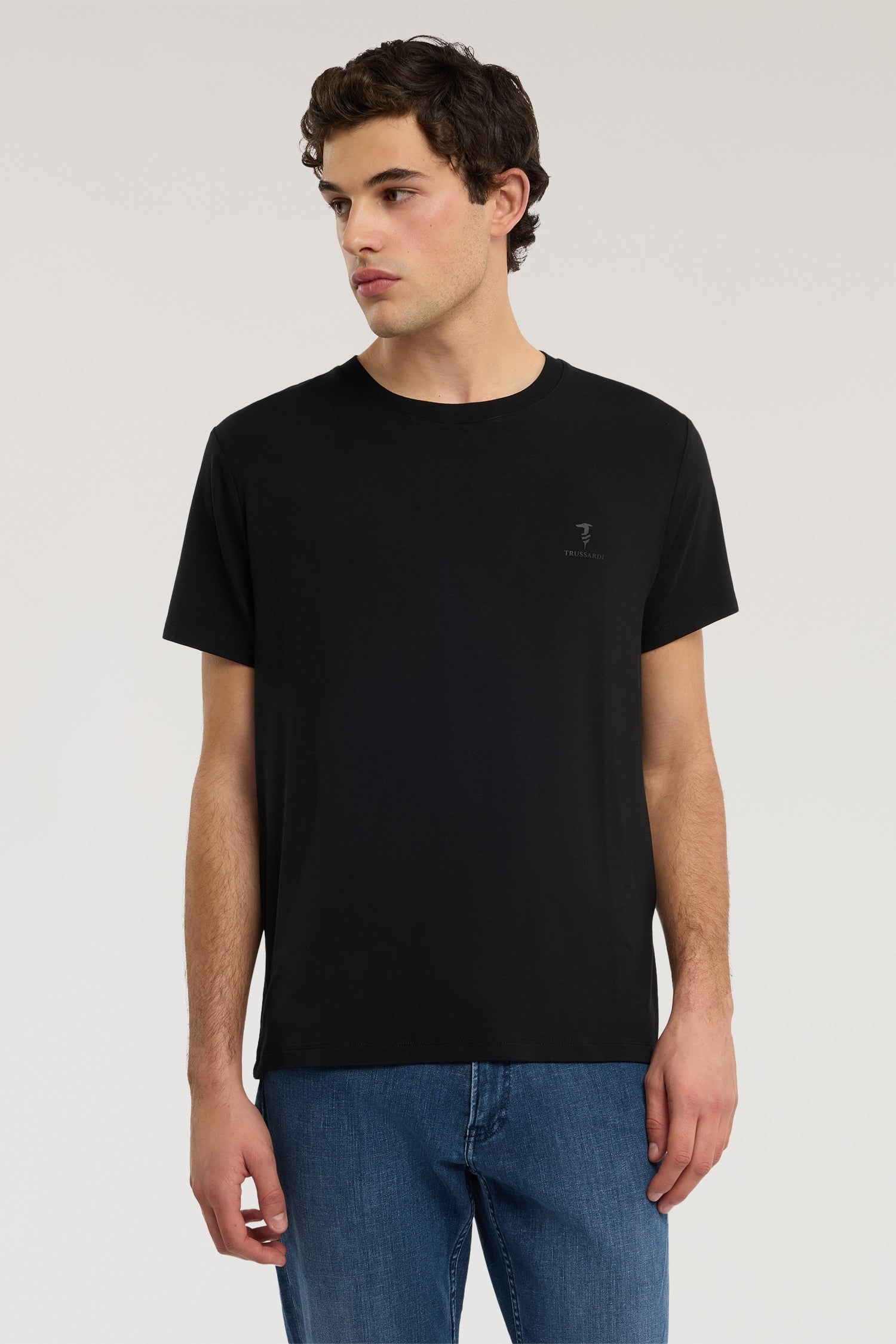 T-shirt regular fit in jersey di bamboo