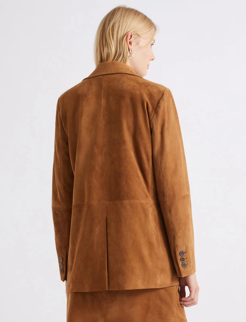 Blazer semiaderente in camoscio Mlsfulmine