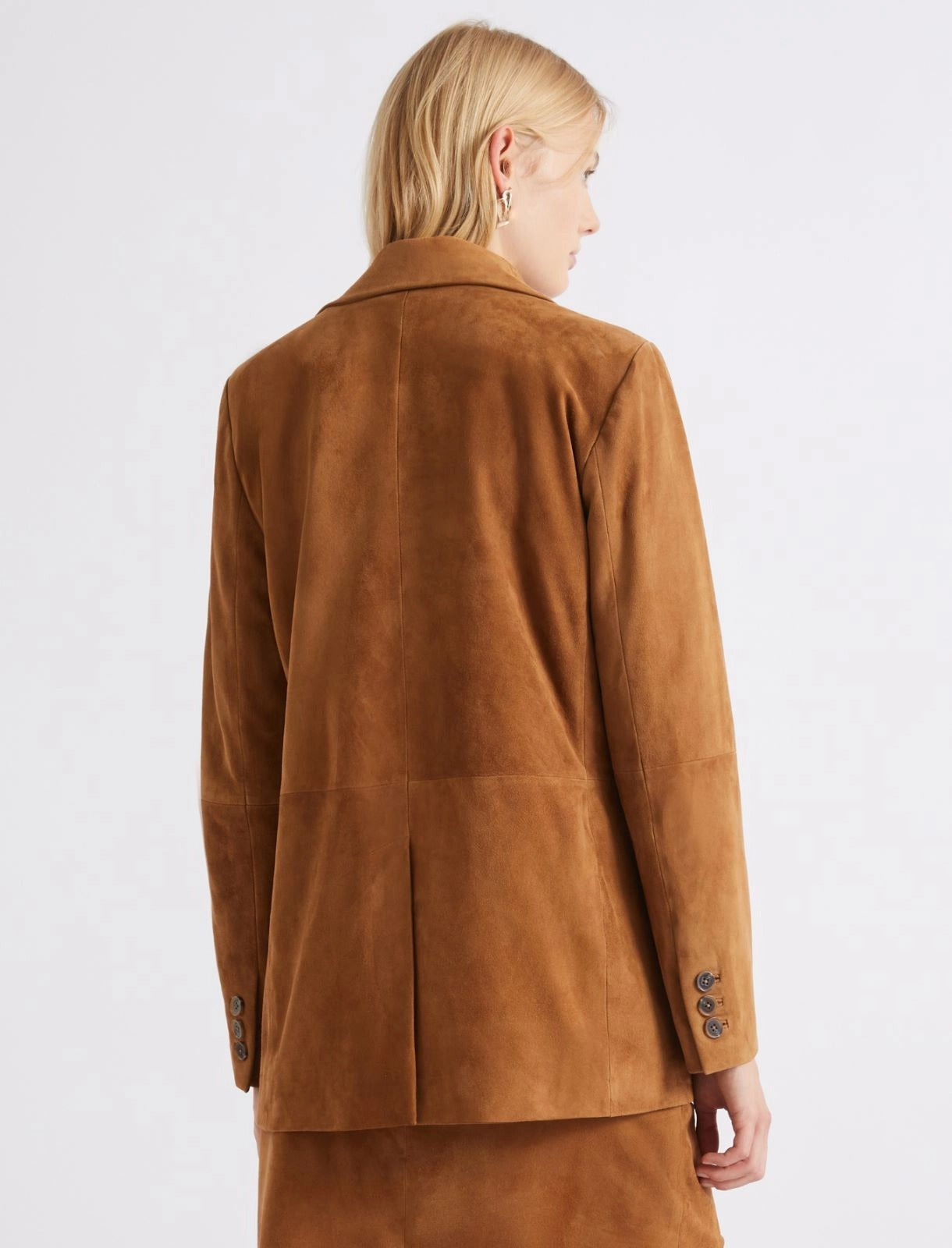 Blazer semiaderente in camoscio Mlsfulmine