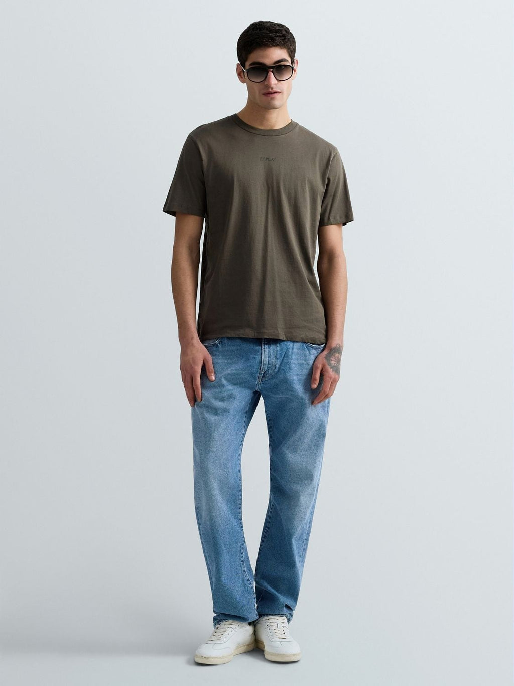 T-Shirt in jersey con lettering