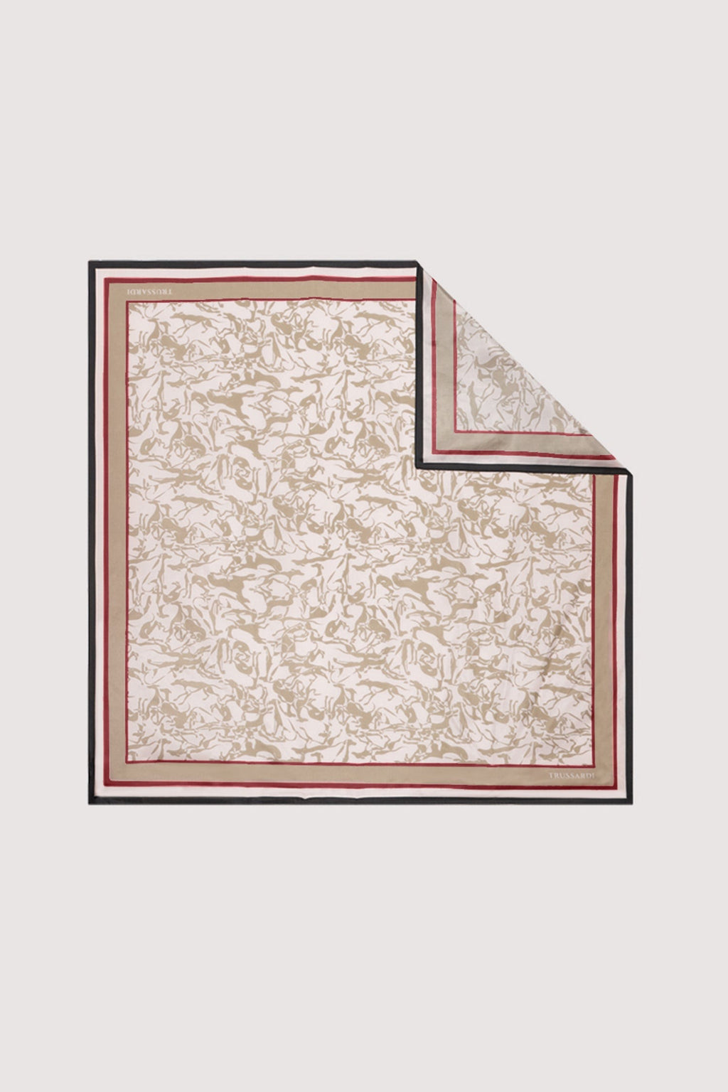 Foulard con stampa in pura seta