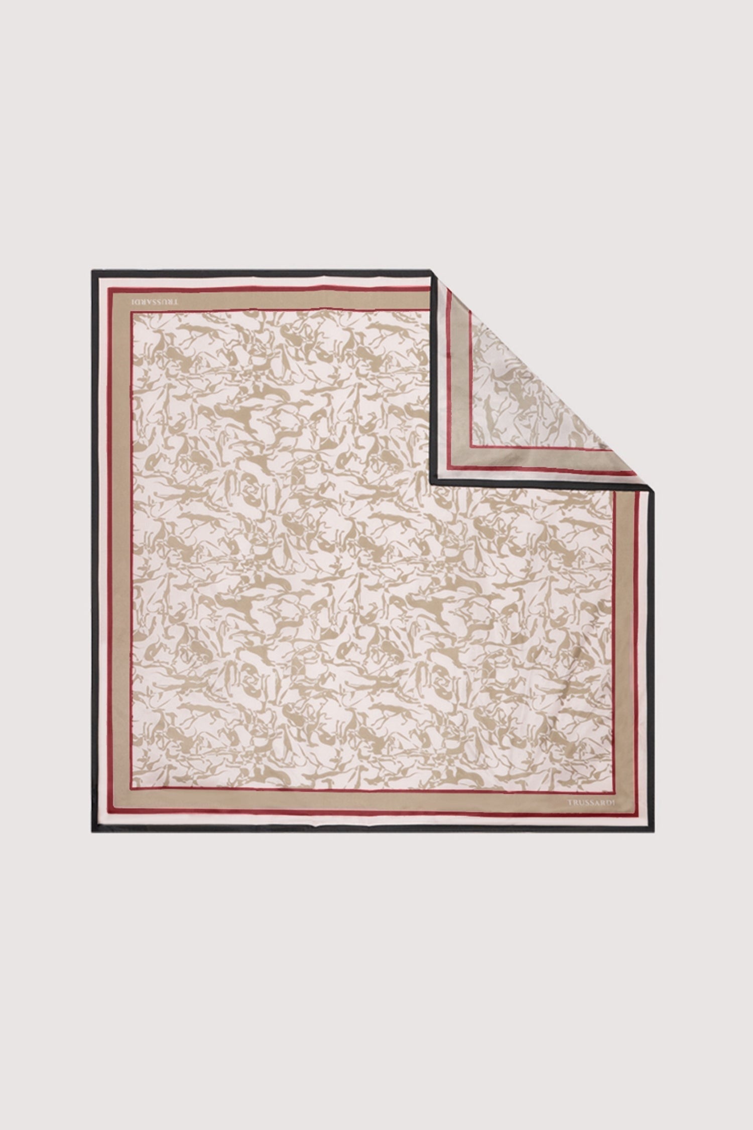 Foulard con stampa in pura seta