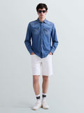 Camicia western in denim
