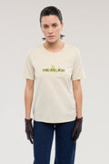 T-shirt regular fit con stampa e ricamo