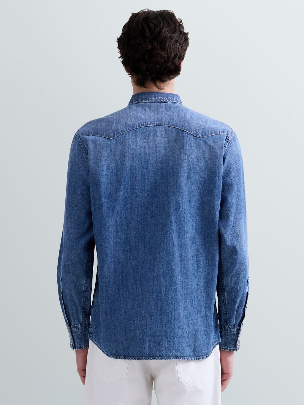 Camicia western in denim