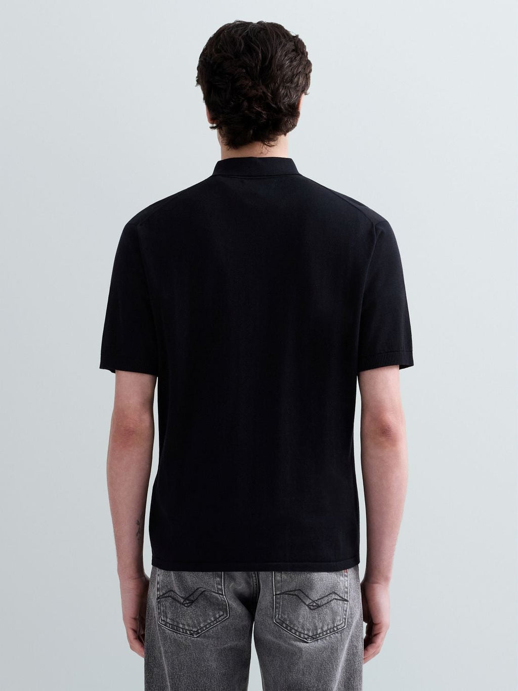 Maglia stile camicia a maniche corte