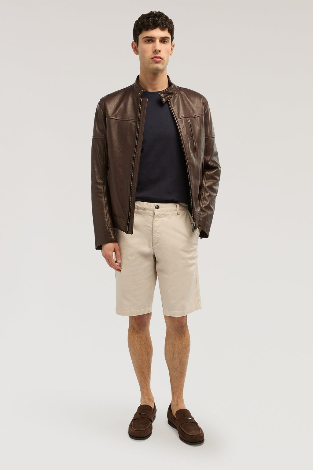 T-shirt slim fit in jersey stretch con ricamo