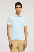 Polo slim fit in piquet stretch